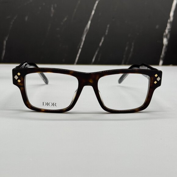 NEW CD DIAMONDO S3I 2000 DIOR SQUARE HAVANA EYEGLASSES DIOR - Picture 3 of 10
